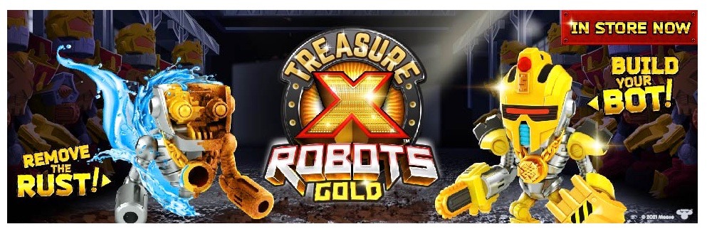 Treasure X Robots Gold - Mini Robots To Discover. Remove The Rust, Build  Your Bot, 16 To Collect. Will You Find Real Gold Dipped Treasure?, Boys,  Toys